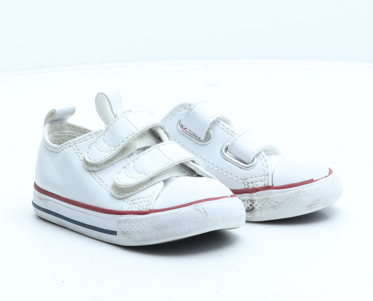 Converse Girls White Synthetic Trainer UK 6