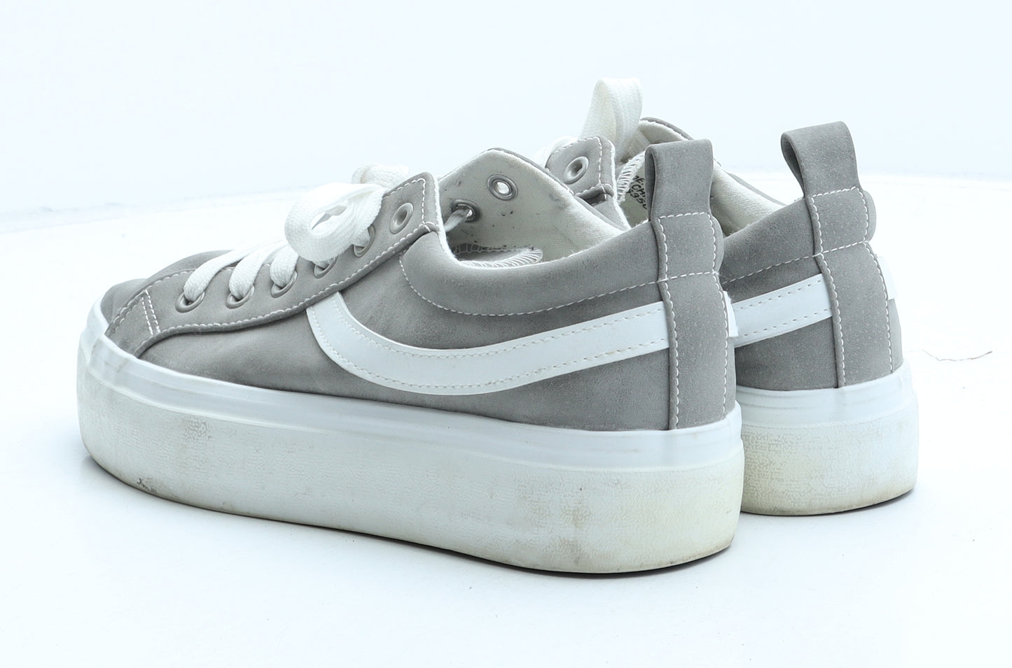 Primark Womens Grey Synthetic Trainer UK 7