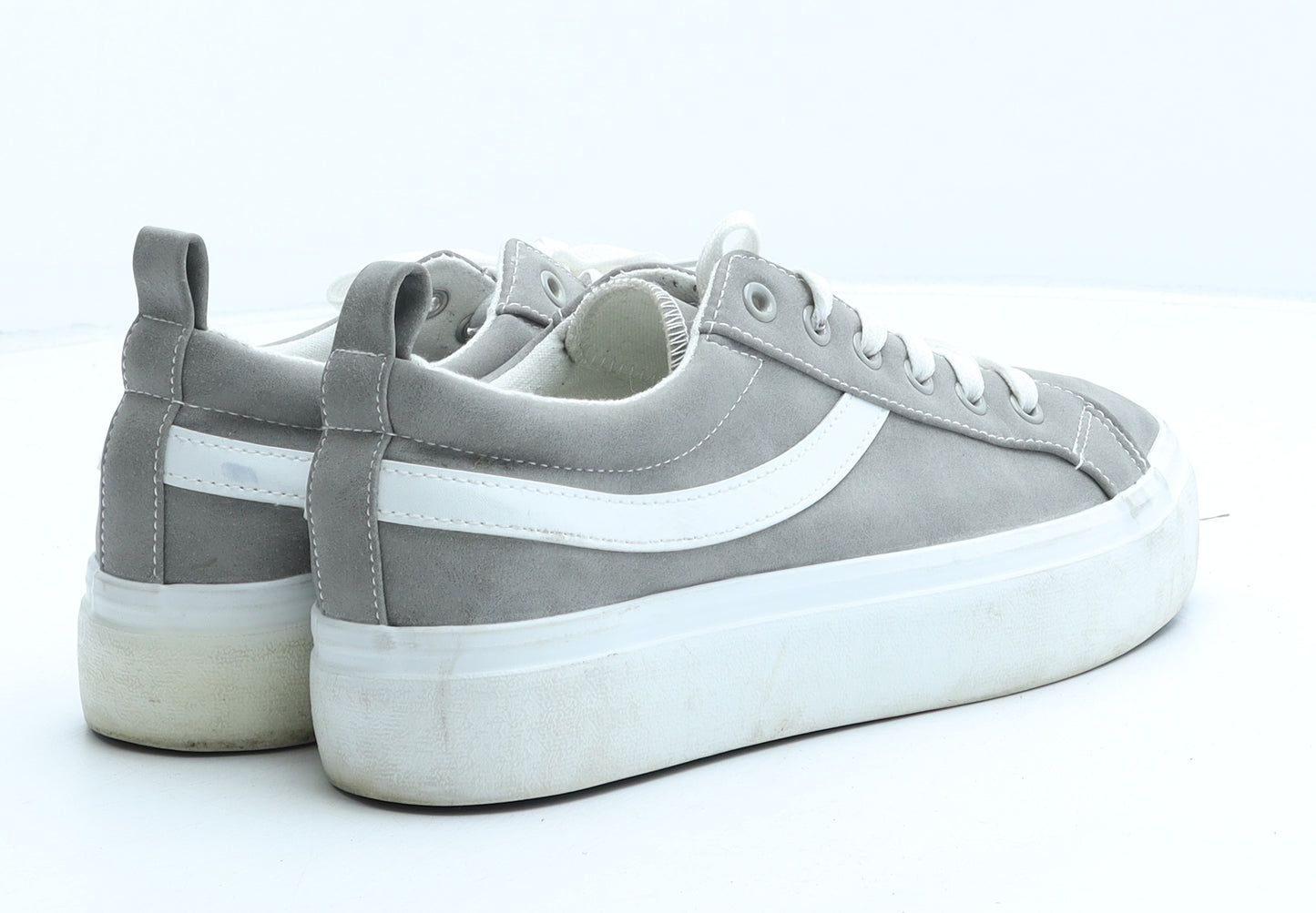 Primark Womens Grey Synthetic Trainer UK 7