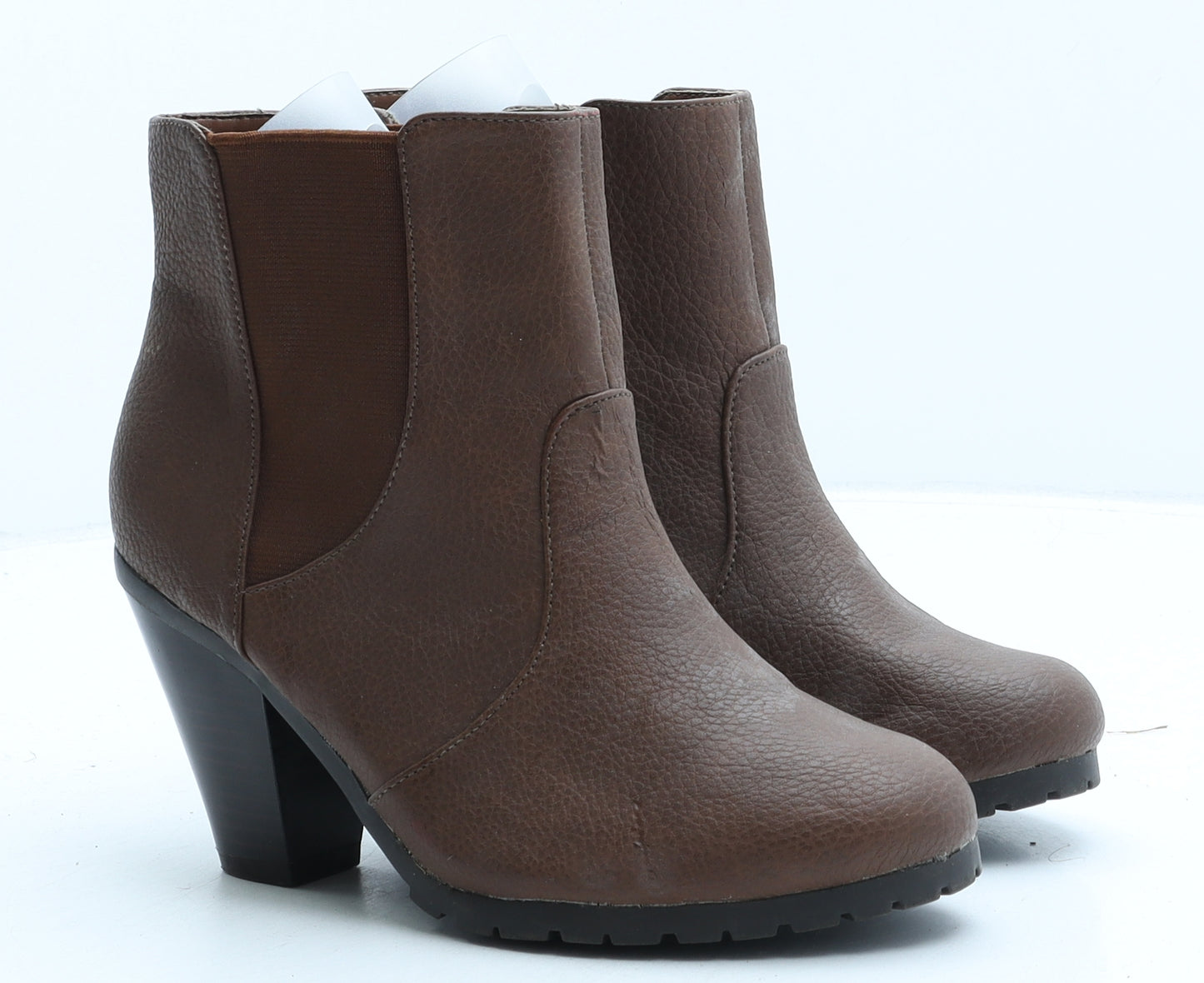 Preworn Womens Brown Polyurethane Chelsea Boot UK 3