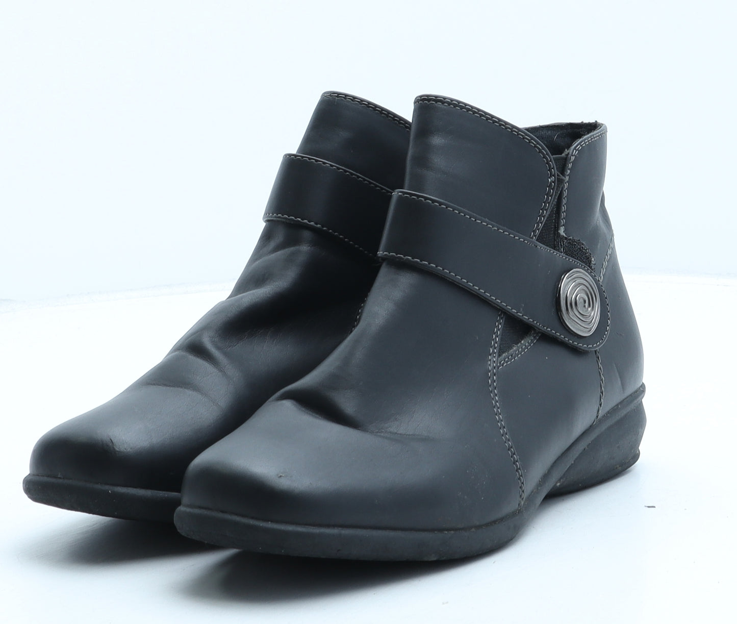 Caravelle Womens Black Synthetic Bootie Boot UK 5