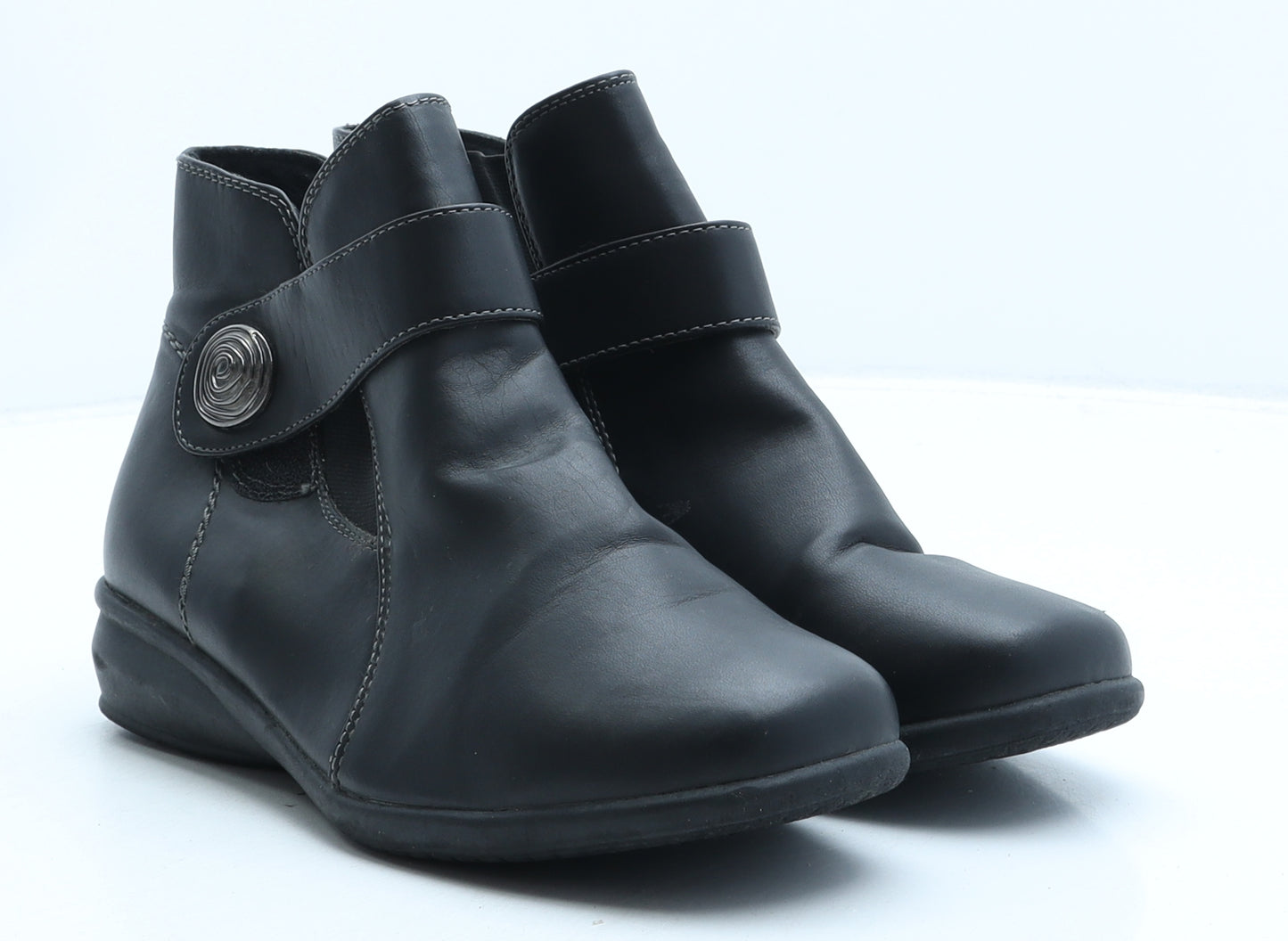 Caravelle Womens Black Synthetic Bootie Boot UK 5