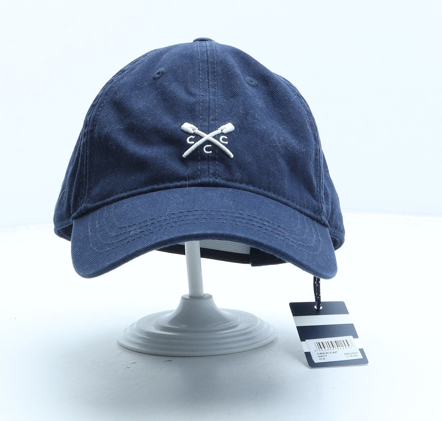 Crew Clothing Mens Blue Cotton Baseball Cap One Size