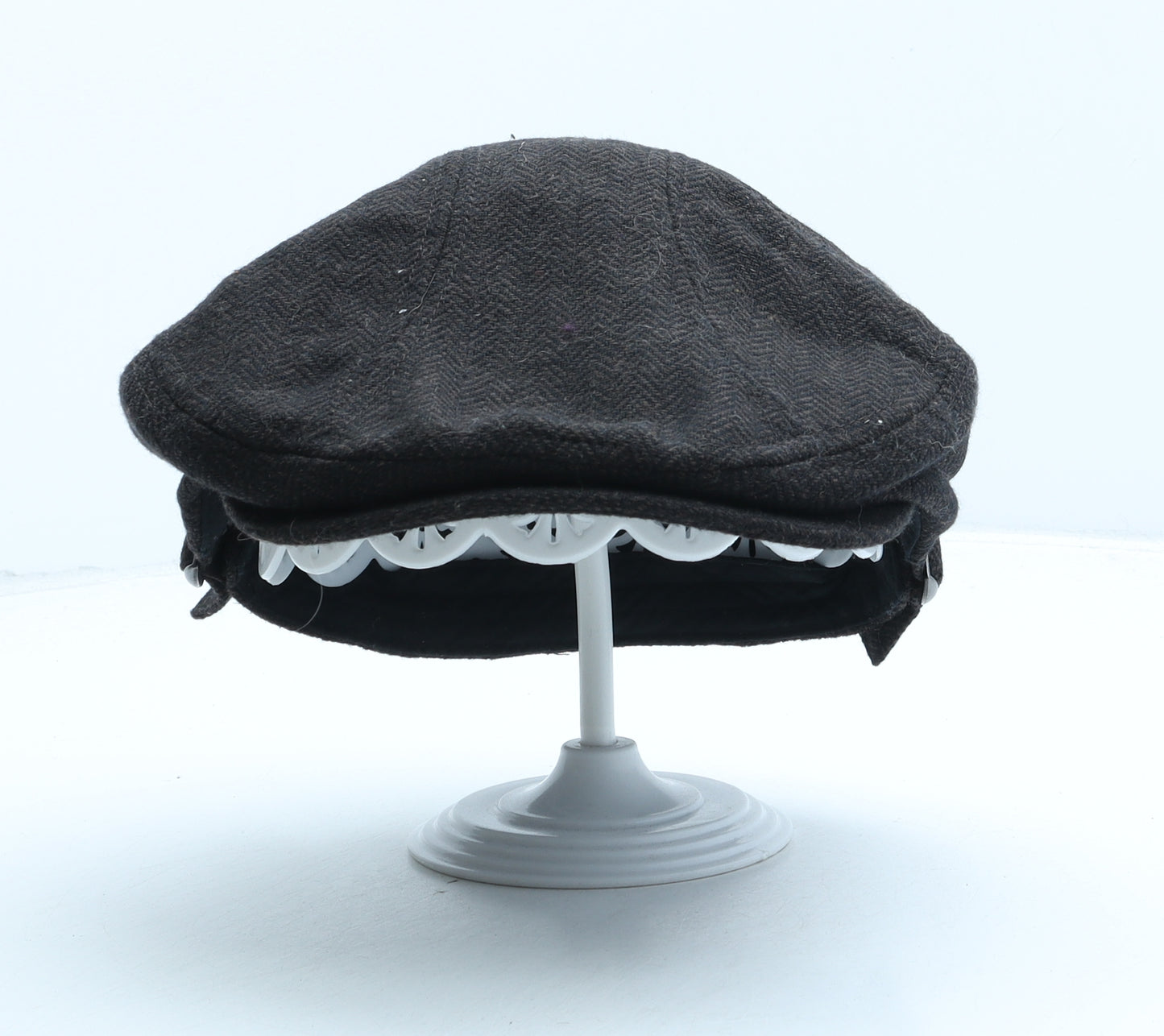 NEXT Mens Grey Polyester Flat Cap One Size