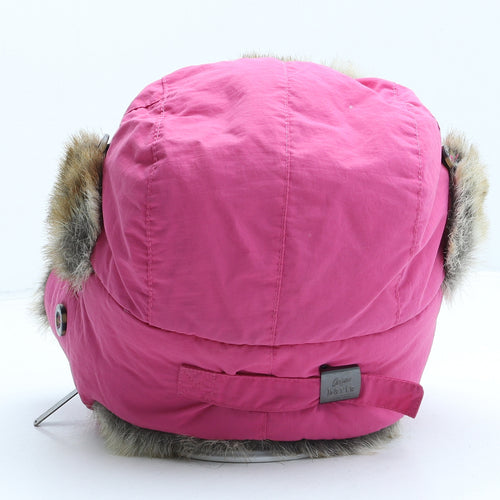 Barts Girls Pink Nylon Trapper Hat One Size