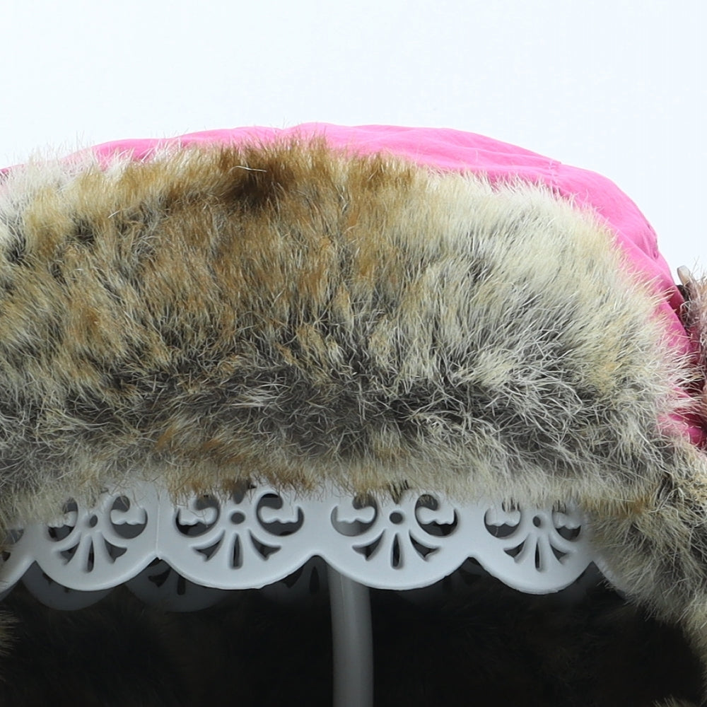 Barts Girls Pink Nylon Trapper Hat One Size
