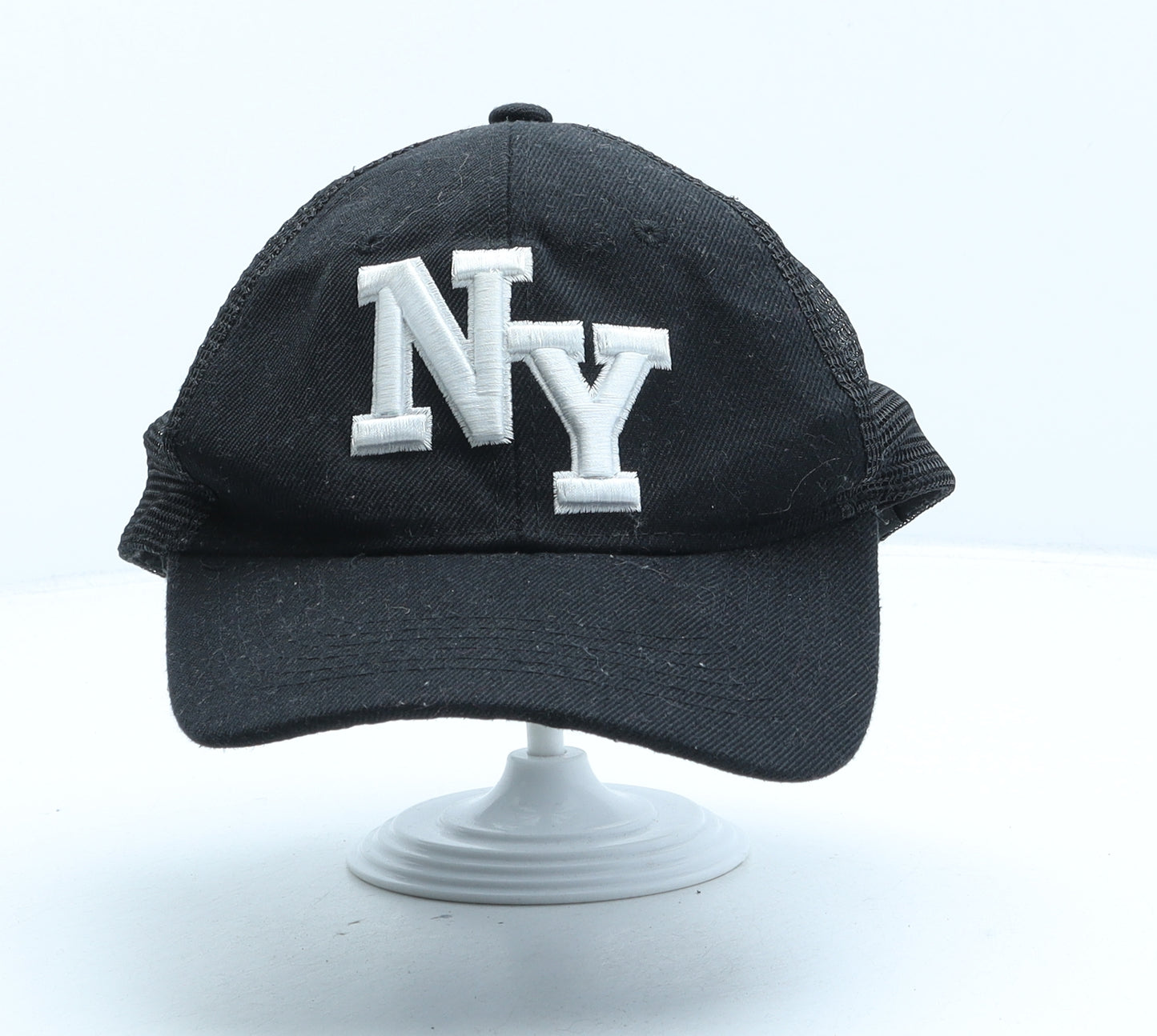 City Gang Mens Black Polyester Trucker Hat One Size - New York