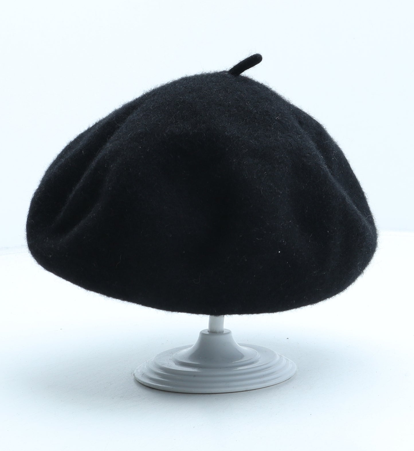 Daniele Meucci Womens Black Wool Beret One Size