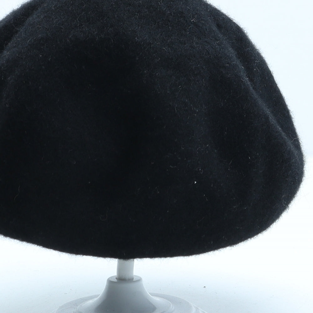 Daniele Meucci Womens Black Wool Beret One Size