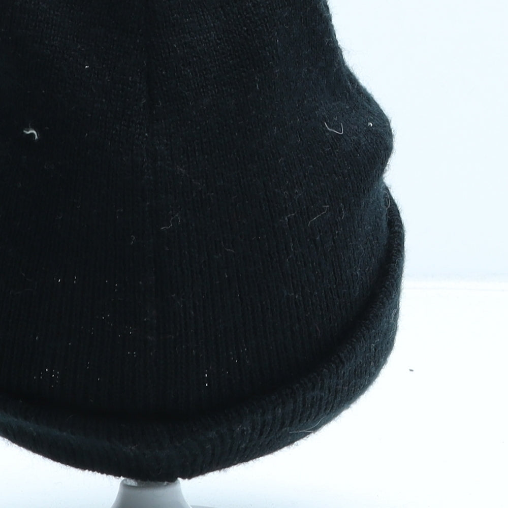 Coca-Cola Mens Black Acrylic Beanie One Size - Football