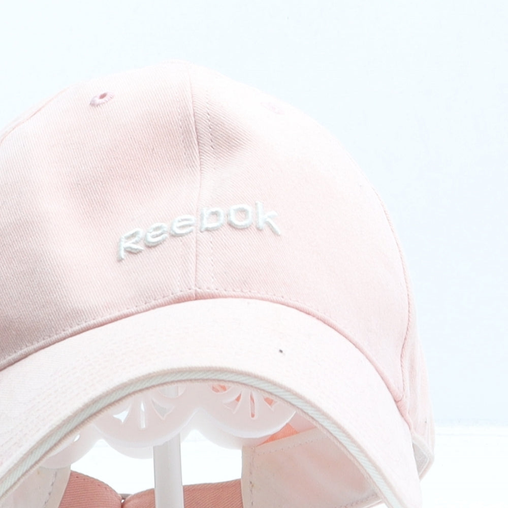 Reebok Womens Pink Cotton Baseball Cap Size L