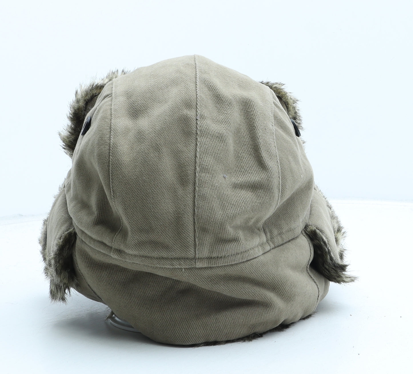Marks and Spencer Mens Green Cotton Trapper Hat Size 7