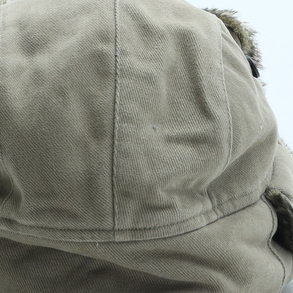Marks and Spencer Mens Green Cotton Trapper Hat Size 7
