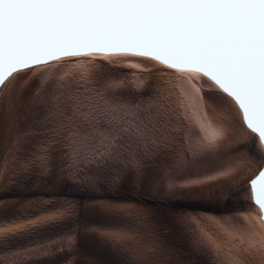 Preworn Womens Brown Polyester Bucket Hat One Size
