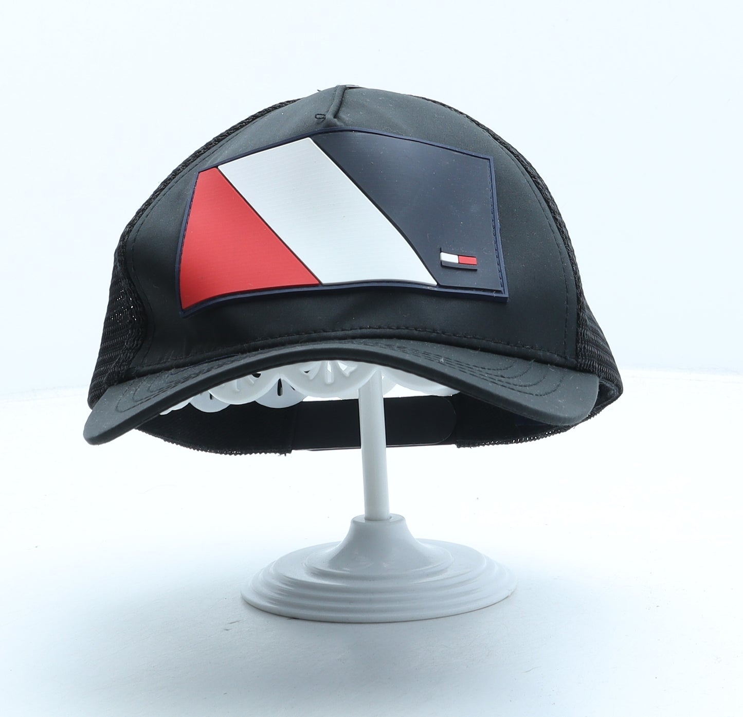 Tommy Hilfiger Mens Black Polyester Trucker Hat One Size