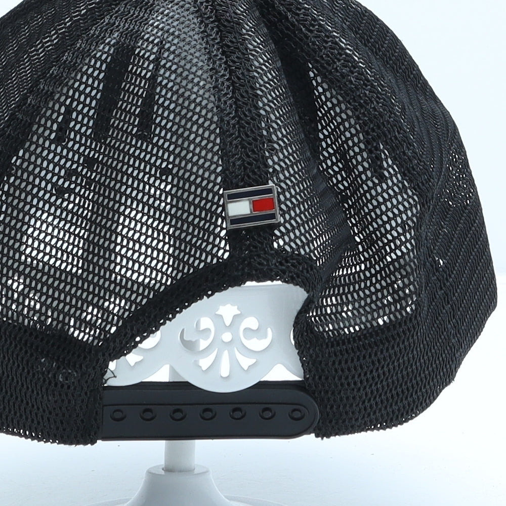 Tommy Hilfiger Mens Black Polyester Trucker Hat One Size