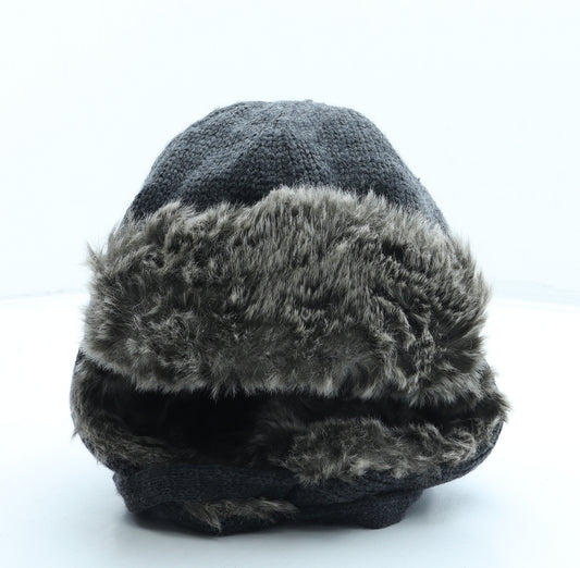 H&M Boys Grey Acrylic Trapper Hat One Size