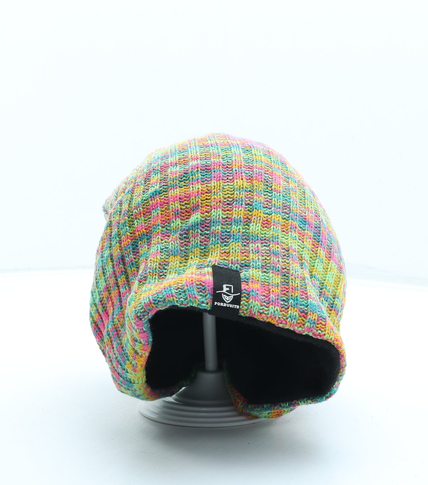 Forbusite Mens Multicoloured Acrylic Beanie One Size