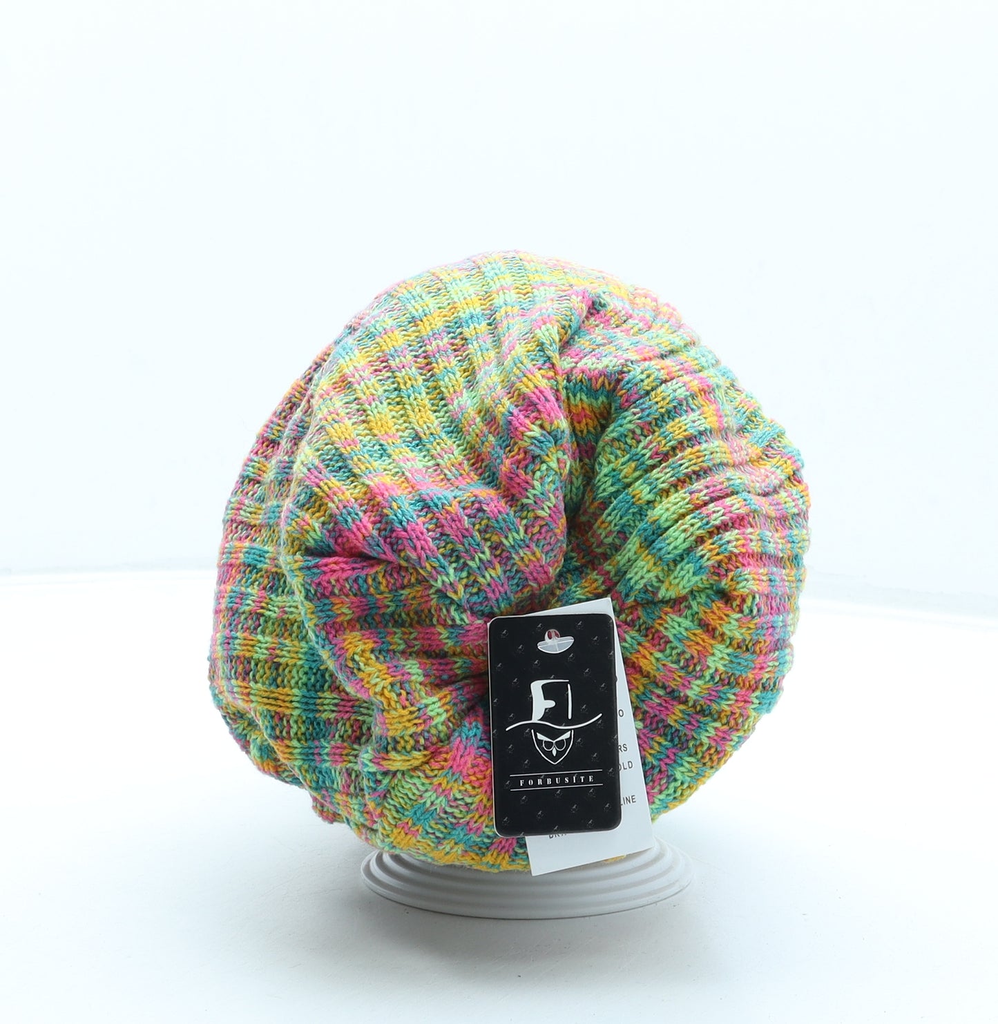 Forbusite Mens Multicoloured Acrylic Beanie One Size