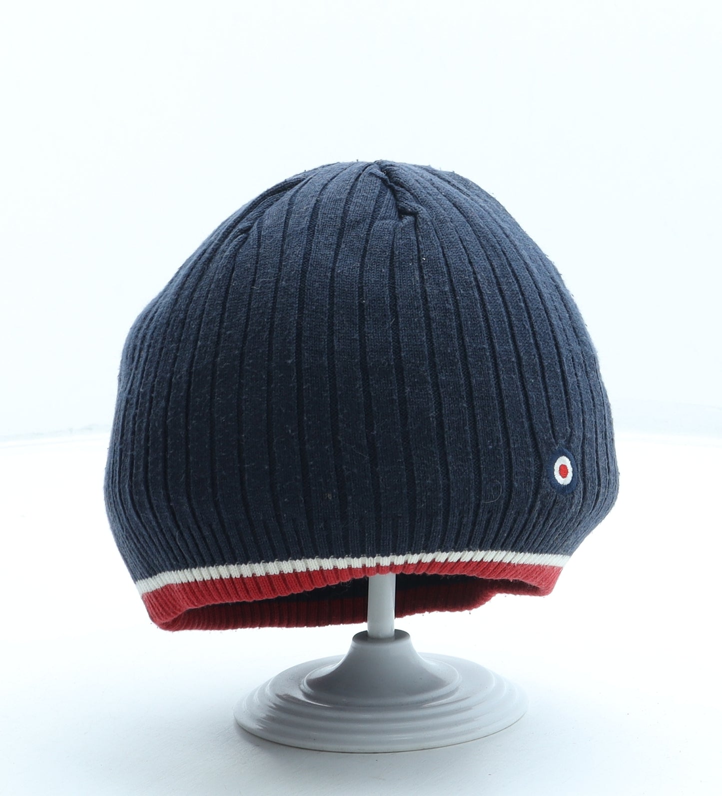 Ben Sherman Mens Blue Acrylic Docker Cap One Size