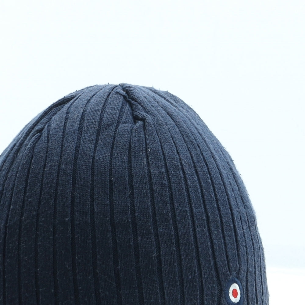 Ben Sherman Mens Blue Acrylic Docker Cap One Size