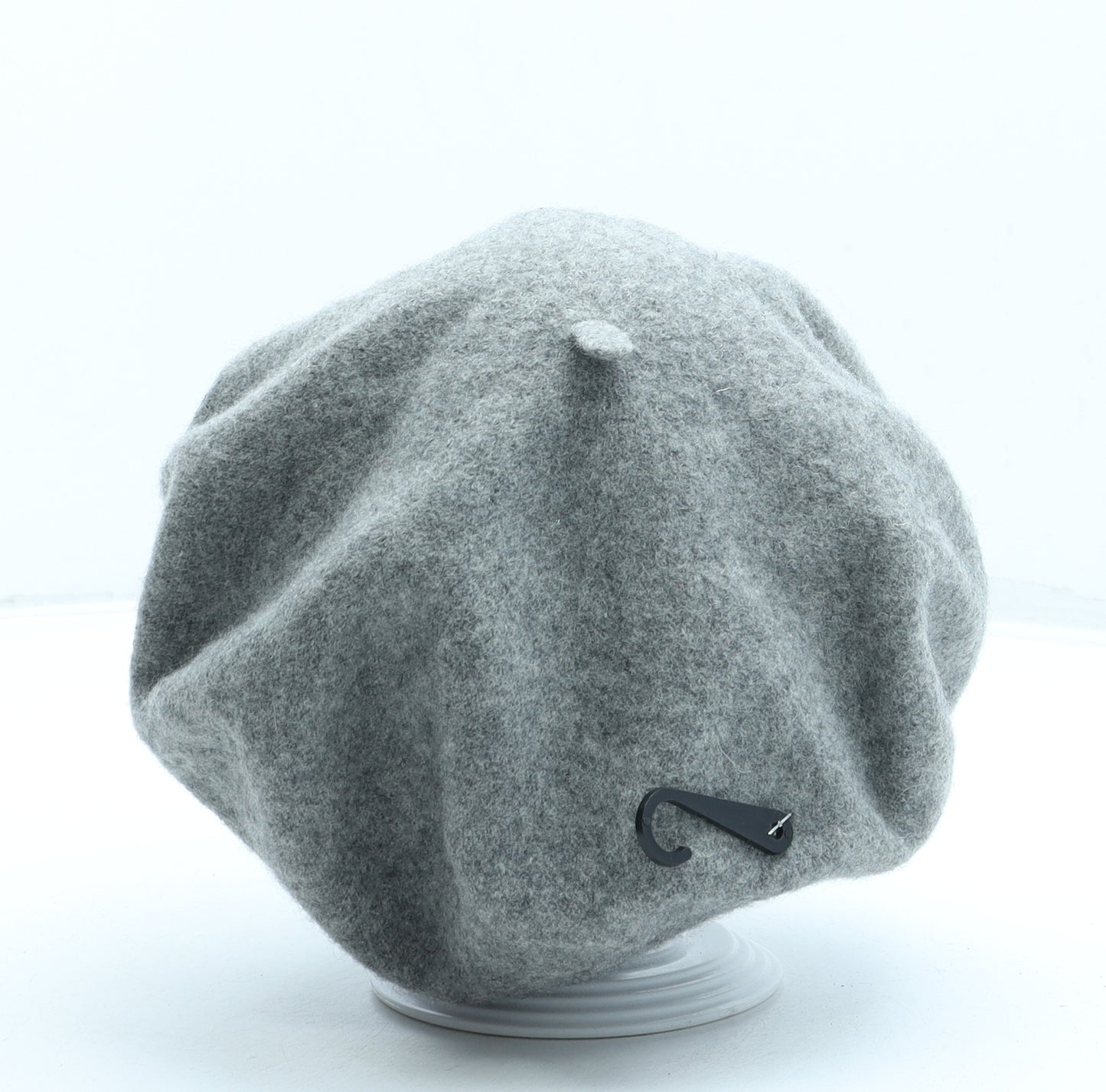 Romney Womens Grey Wool Beret One Size