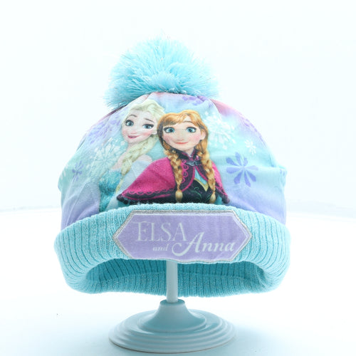 George Girls Blue Polyester Bobble Hat One Size - Frozen