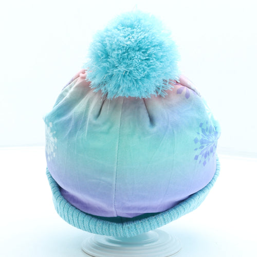 George Girls Blue Polyester Bobble Hat One Size - Frozen