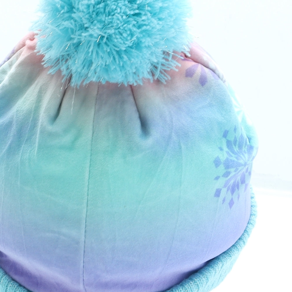 George Girls Blue Polyester Bobble Hat One Size - Frozen