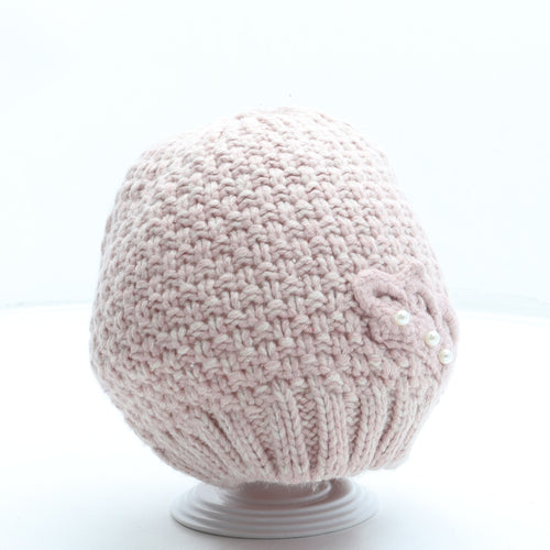 George Womens Pink Acrylic Beanie One Size