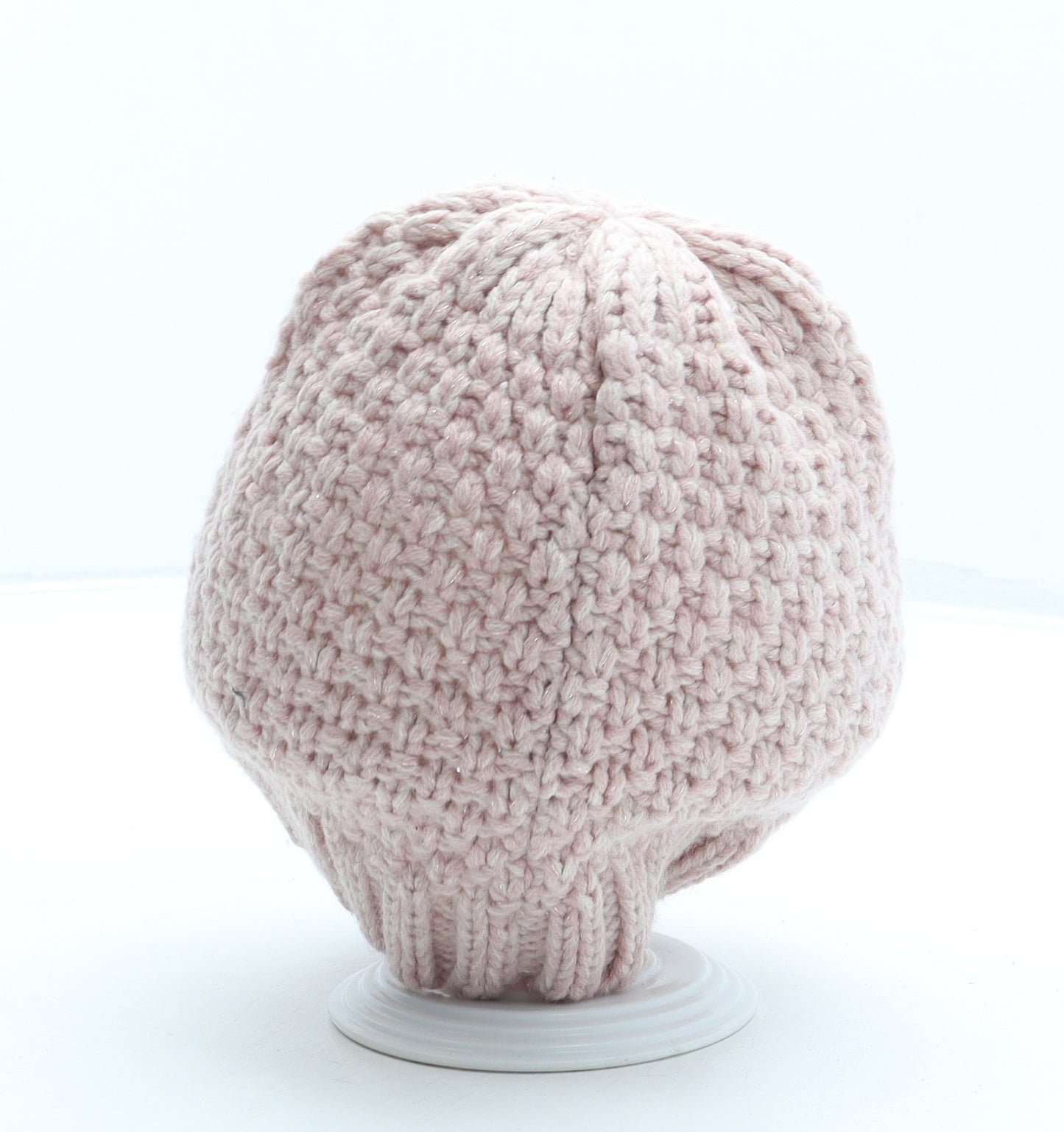 George Womens Pink Acrylic Beanie One Size