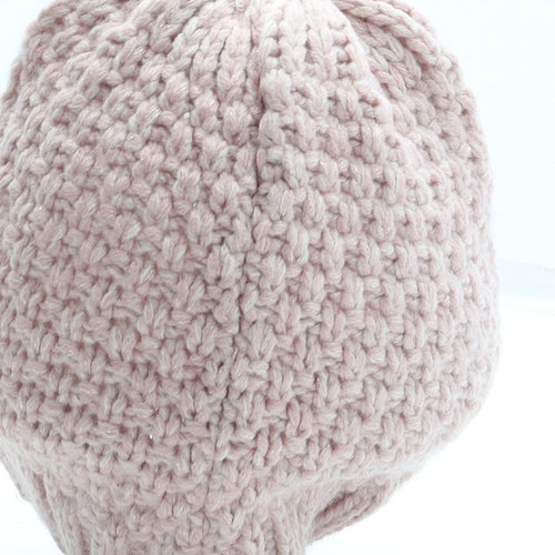 George Womens Pink Acrylic Beanie One Size