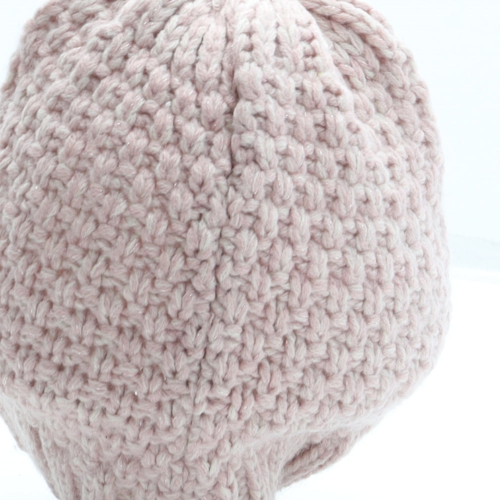 George Womens Pink Acrylic Beanie One Size