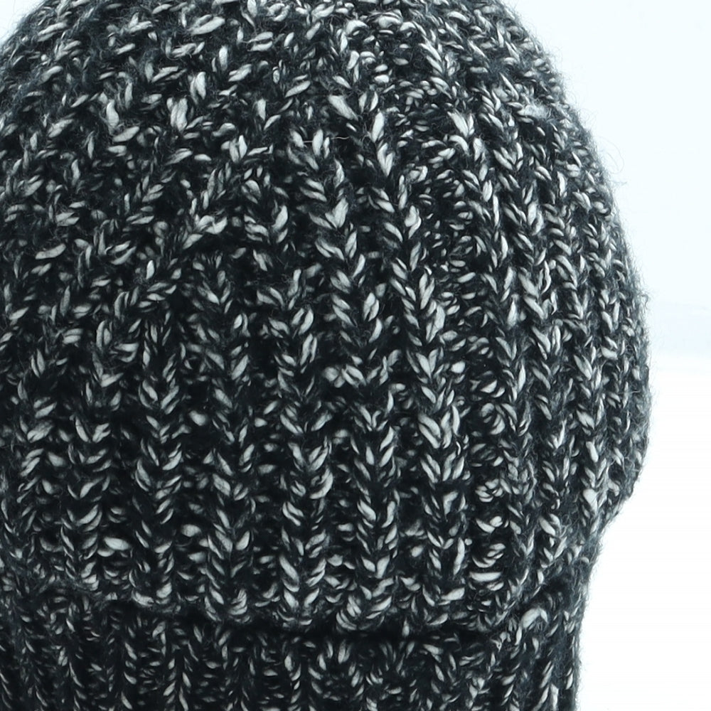 SheIn Mens Black Acrylic Beanie One Size