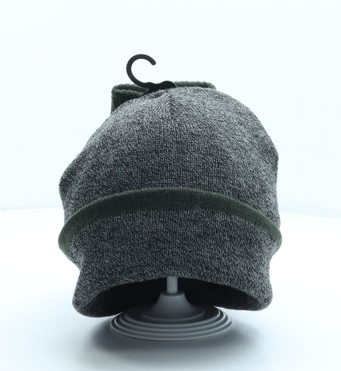 George Mens Grey Acrylic Beanie Size S - Gloves included