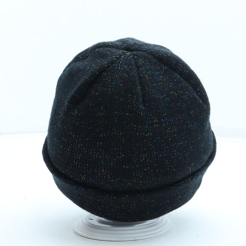 George Girls Black Acrylic Beanie One Size