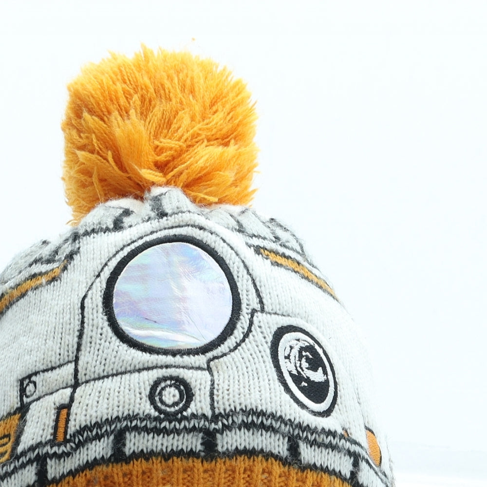 TU Boys Yellow Acrylic Bobble Hat One Size - Star Wars