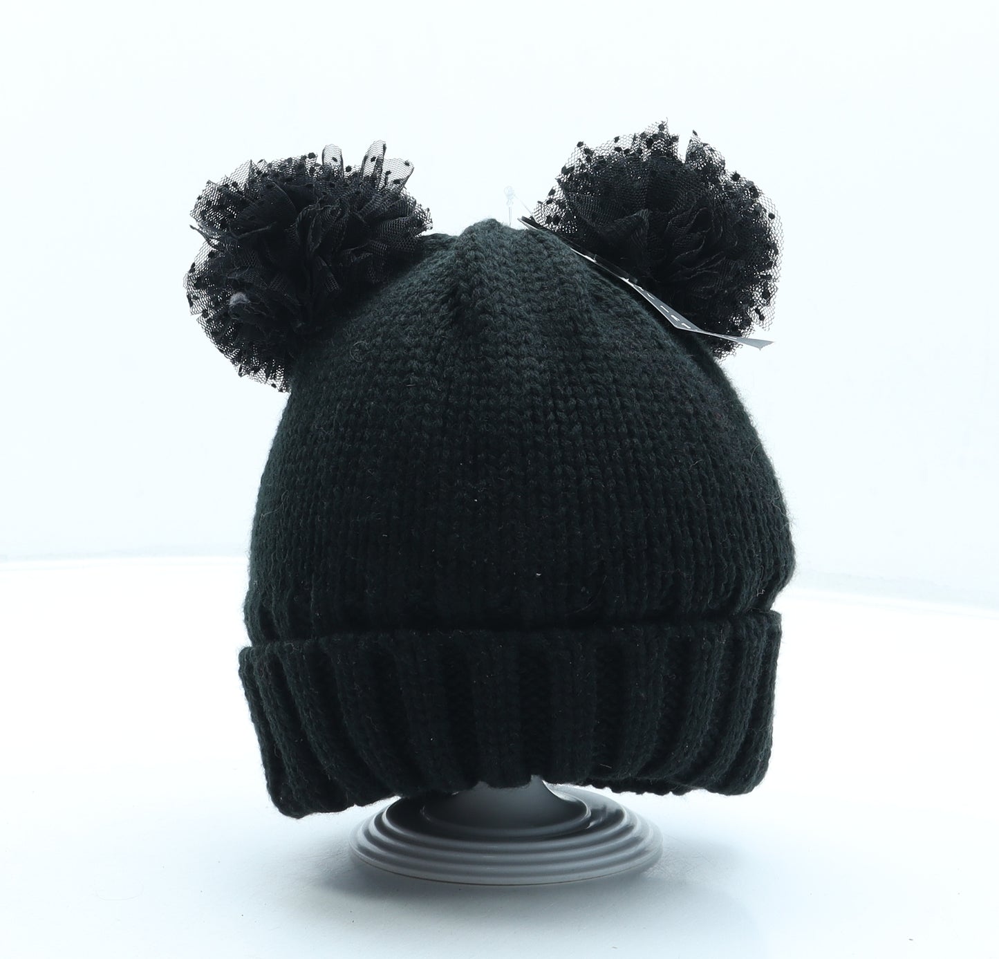 Dorothy Perkins Womens Black Acrylic Bobble Hat One Size