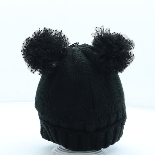 Dorothy Perkins Womens Black Acrylic Bobble Hat One Size