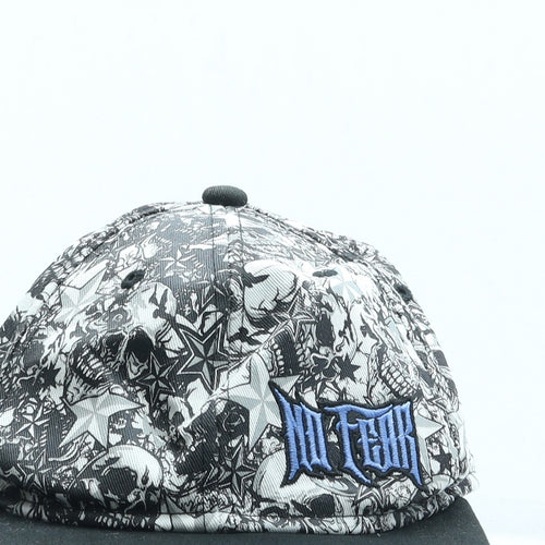 No Fear Boys Black Geometric Cotton Snapback One Size
