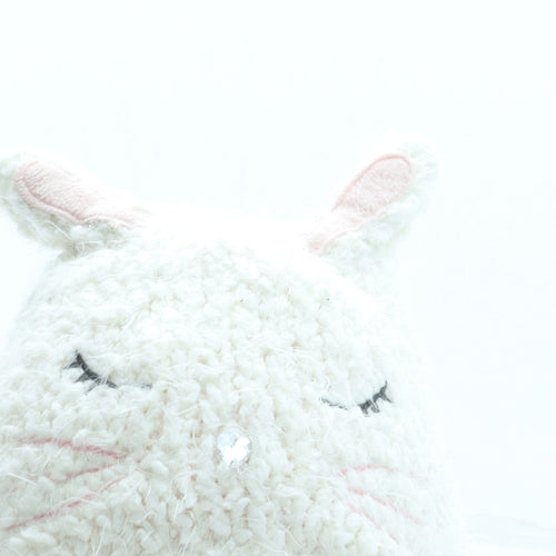 George Girls Ivory Acrylic Beanie One Size - Bunny