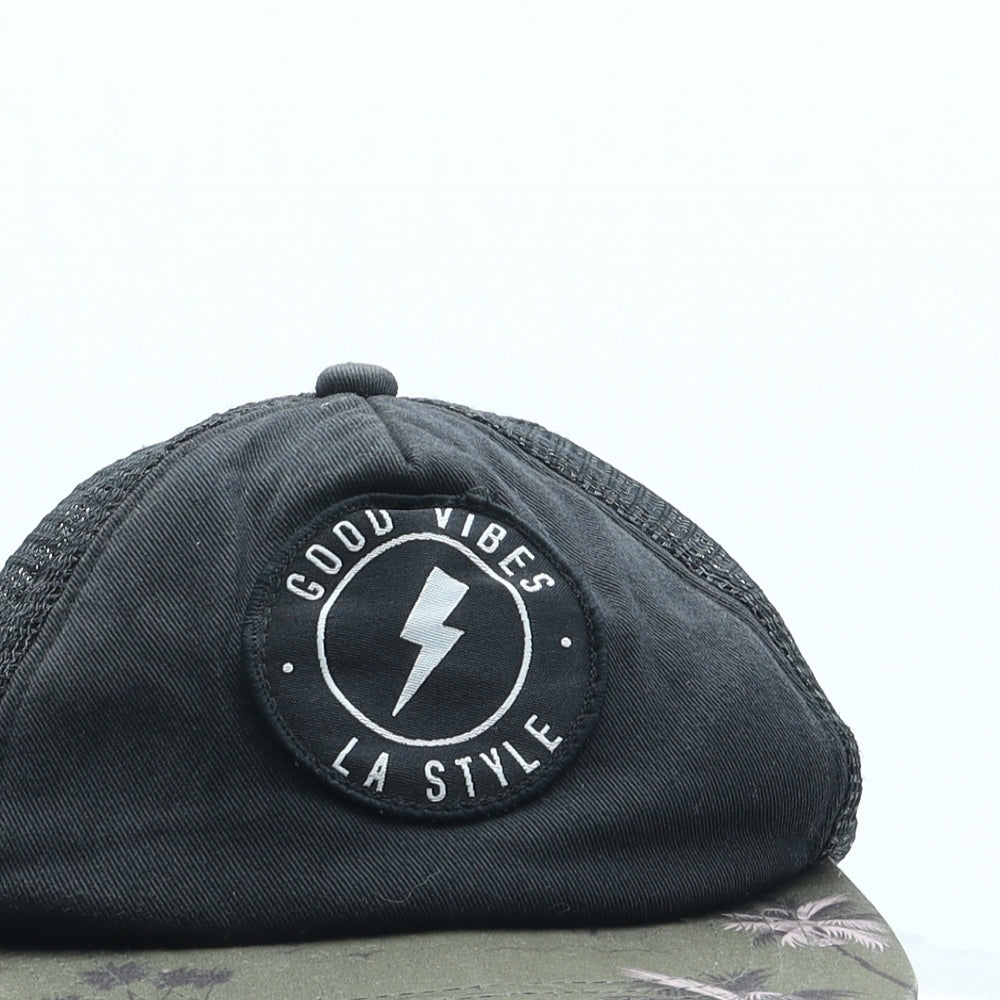 Primark Boys Black Floral Cotton Baseball Cap One Size - Good Vibes LA Style