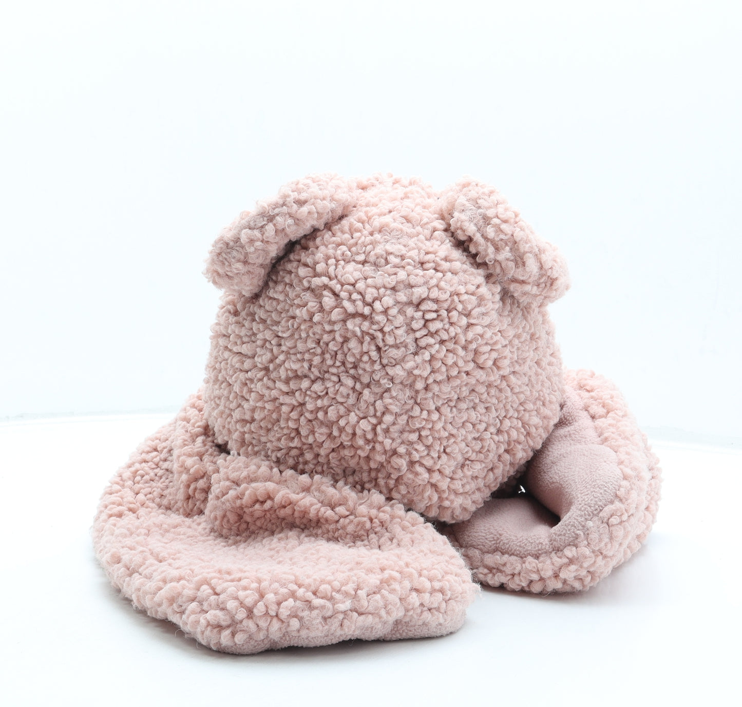 George Womens Pink Polyester Bonnet One Size - Bear ears