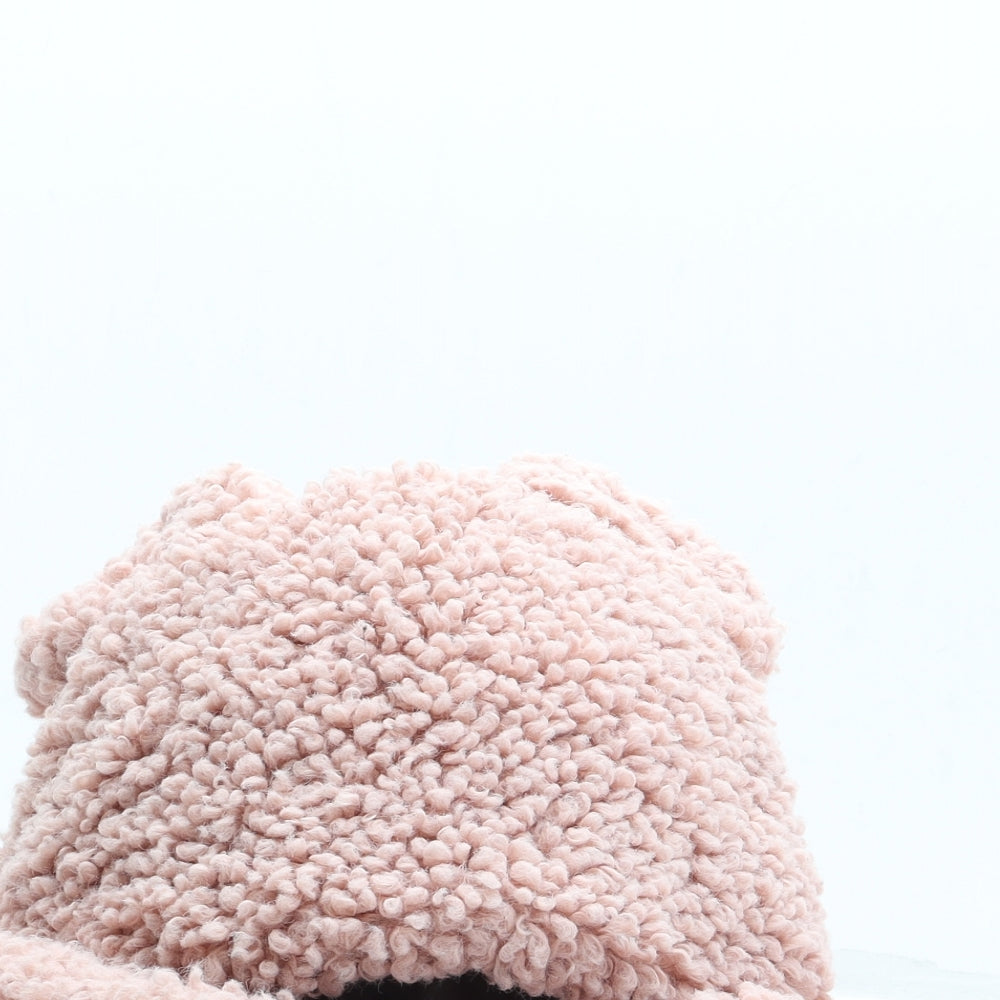 George Womens Pink Polyester Bonnet One Size - Bear ears