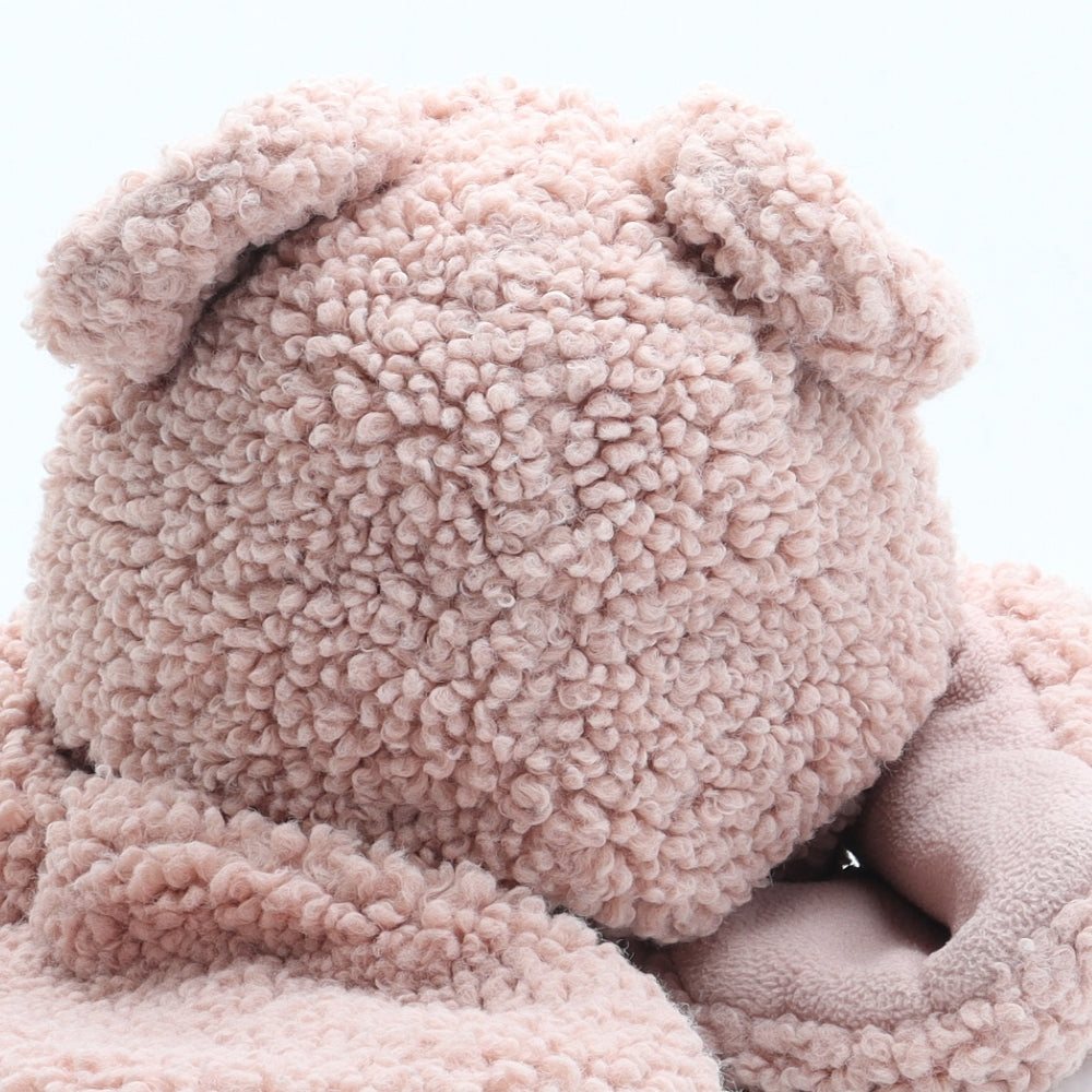 George Womens Pink Polyester Bonnet One Size - Bear ears
