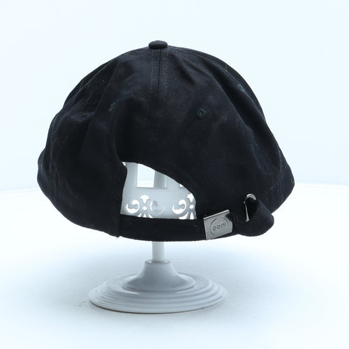 Ooni Mens Black Cotton Baseball Cap One Size