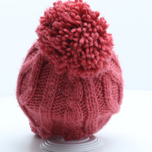 George Girls Pink Acrylic Bonnet One Size