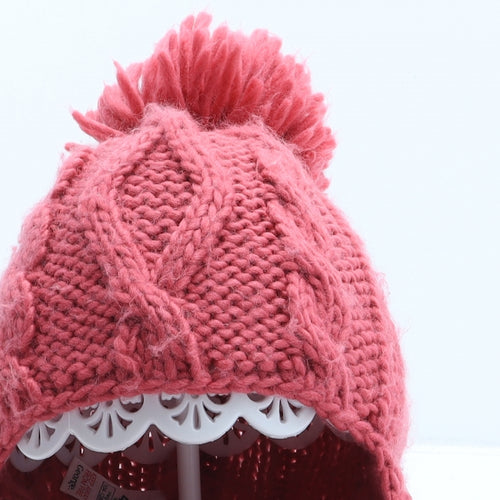 George Girls Pink Acrylic Bonnet One Size