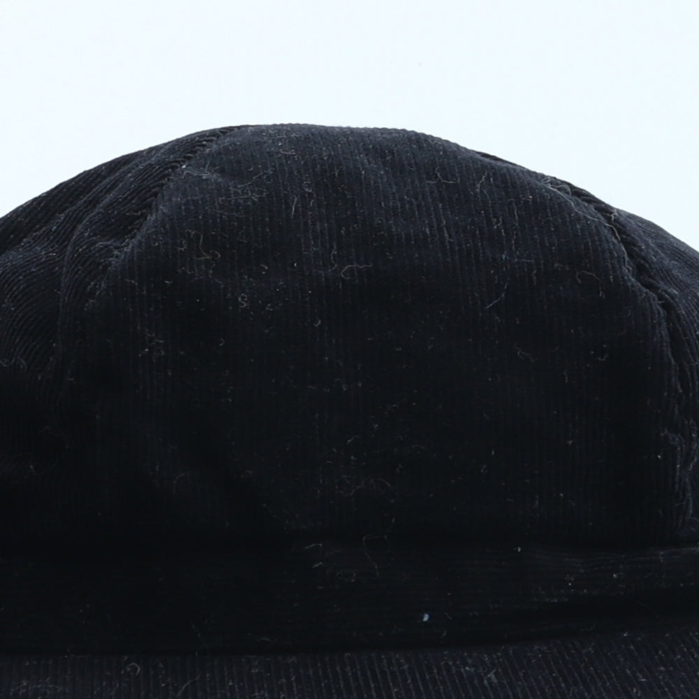 Marks and Spencer Womens Black Cotton Peaked Cap One Size