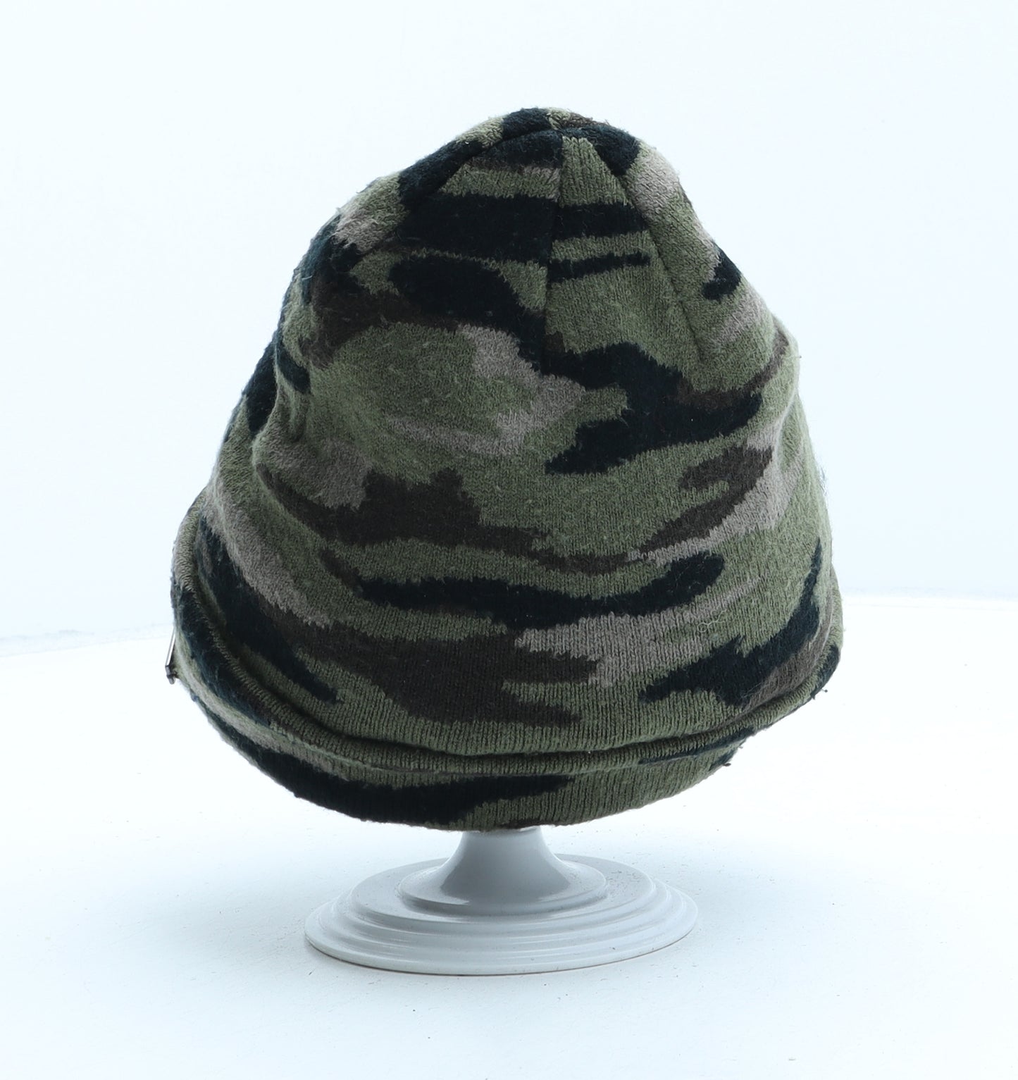 Firetrap Mens Green Camouflage Acrylic Beanie One Size